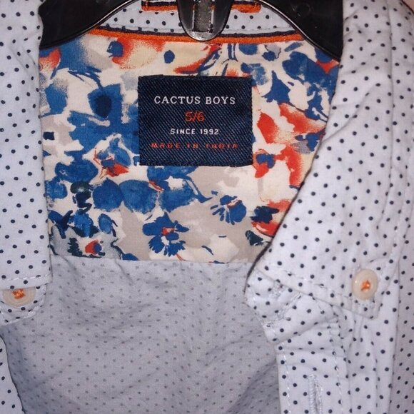 CACTUS Boys Size 5/6 Button Up Shirt - Picture 2 of 6